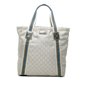 Pre-Loved Gucci GG Canvas Web Tote